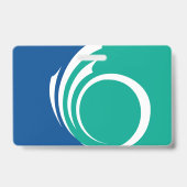 Namensschild mit Flagge von Ottawa, Kanada Ausweis (Back)