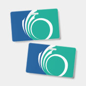 Namensschild mit Flagge von Ottawa, Kanada Ausweis (Front & Back)