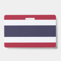 Namensschild mit Flagge von Thailand