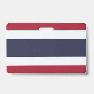 Namensschild mit Flagge von Thailand Ausweis