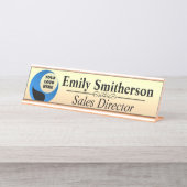 Namensschild mit Logo (Vorderseite )