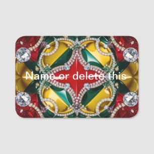 Namensschild mit Los Angeles Colors