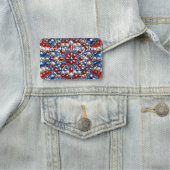 Namensschild mit niederländischen Farben (Beispiel)