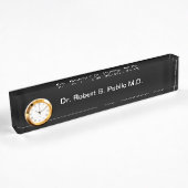 Namensschild Monogramm-Doktor-Desk Namensplakette