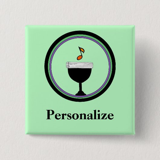 Namensschild Musikchalice-UU personifizieren Button (Vorderseite)