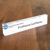 Namensschild Namensplakette (Seite)