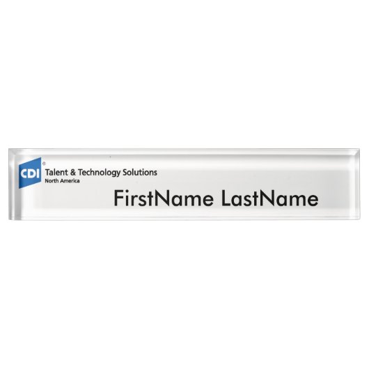 Namensschild Namensplakette (Vorderseite)