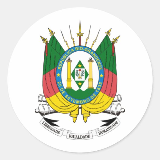 Namensschild Rio Grande des Südens Runder Aufkleber (Vorderseite)