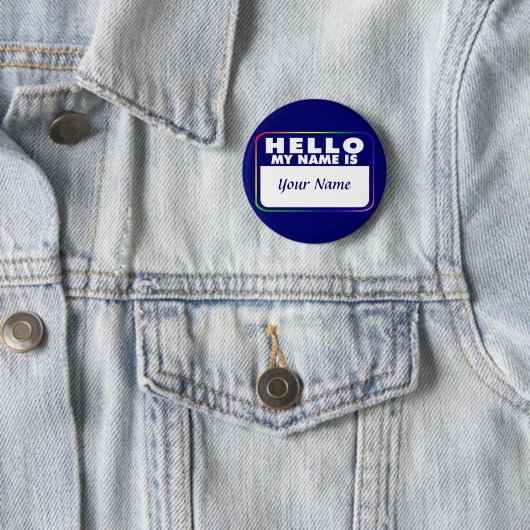 Namensschild-Schablone Button (Beispiel)