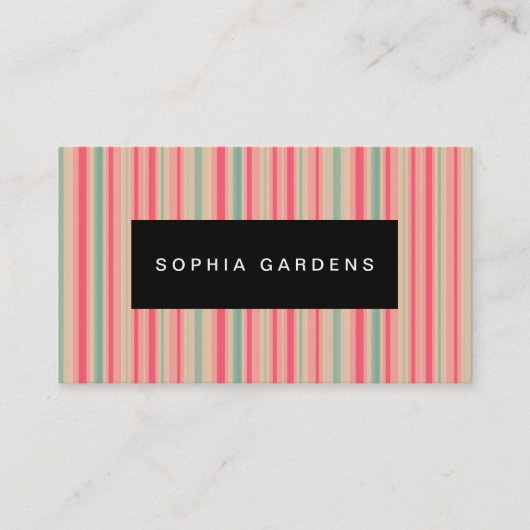 Namensschild - Streifen 310515 (10) Visitenkarte (Vorderseite)