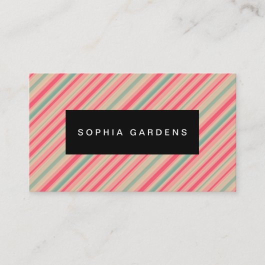 Namensschild - Streifen 310515 (10) Visitenkarte (Vorderseite)