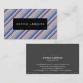 Namensschild - Streifen 310515 (11) Visitenkarte (Vorne/Hinten)