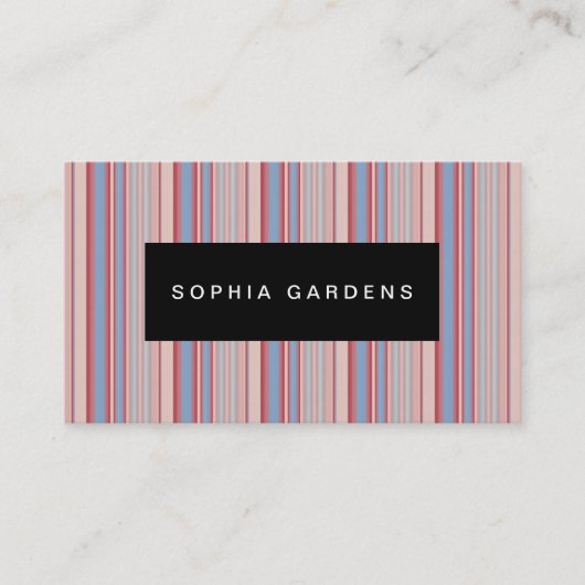 Namensschild - Streifen 310515 (12) Visitenkarte (Vorderseite)