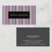 Namensschild - Streifen 310515 (14) Visitenkarte (Vorne/Hinten)