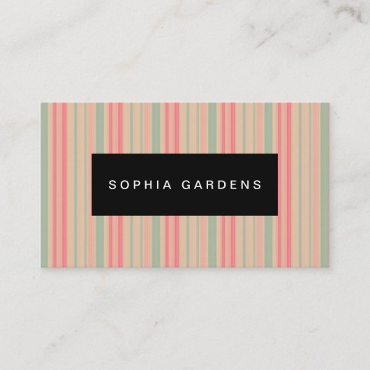 Namensschild - Streifen 310515 (5) Visitenkarte (Vorderseite)