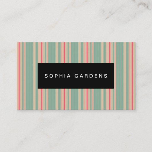 Namensschild - Streifen 310515 (7) Visitenkarte (Vorderseite)