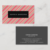 Namensschild - Streifen 310515 (9) Visitenkarte (Vorne/Hinten)