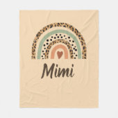 Namensschilder ändern Druckbrauner Regenbogen Fleecedecke (Vorderseite)