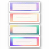 Namensschilder Aufkleber (Vorderseite)