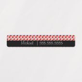 Namensschilder der Red Dots School Etiketten (Design 1)