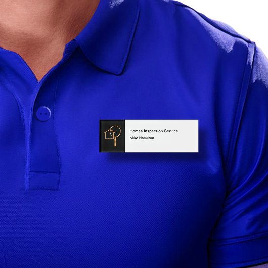 Namensschilder der Zuhause-Inspektion Namenschild