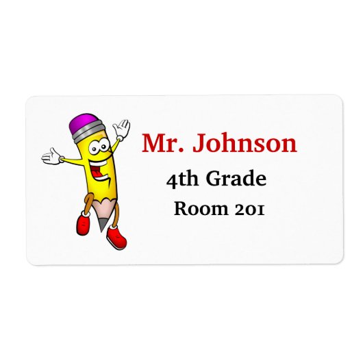 Namensschilder des Lehrers (Vorne)