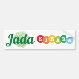 Namensschilder Jada und Kihara Autoaufkleber