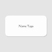 Namensschilder Namensschild (Vorderseite)