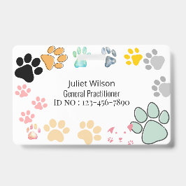 Namensschilder pam ärztlichen Tierarzt id Abzeiche Ausweis