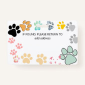 Namensschilder pam ärztlichen Tierarzt id Abzeiche Ausweis (Rückseite)