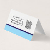 Namensschildkarte & Benutzerdefinierter QR-Code-Mi Visitenkarten (Rückseite)