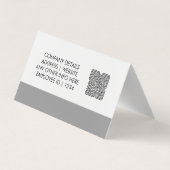 Namensschildkarte & Benutzerdefinierter QR-Code-Mi Visitenkarten (Rückseite)