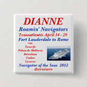 Namensschildnavigatorweiß Button (Vorderseite)