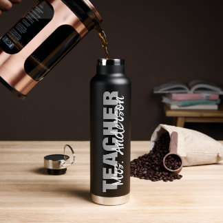 Namensschrift des personalisierten Lehrers Trinkflasche