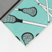 Namensseafoam Grün Lacrosse haftet grauen Streifen Fleecedecke (Ecke)