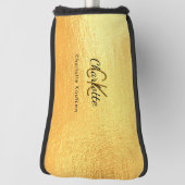 Namensskript für Goldmonogramm Golf Headcover (Rotieren 90)