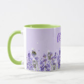 Namensskript für Lavenderfloralen Tasse (Links)