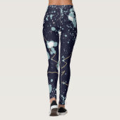Namensskript niedliche coole Marine Goldfestivals Leggings (Rückseite)