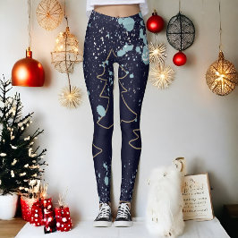 Namensskript niedliche coole Marine Goldfestivals Leggings