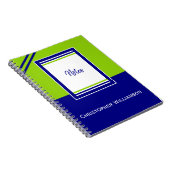 Namensstreifen blau und grün hinzufügen notizblock (Rechte Seite)