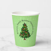Namenstext anpassen Weihnachtsbaum 20xx Pappbecher (Vorderseite)