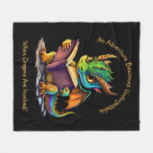 Namenstext hinzufügen, Abenteuer unvergesslich, Dr Fleecedecke (Vorderseite (Horizontal))