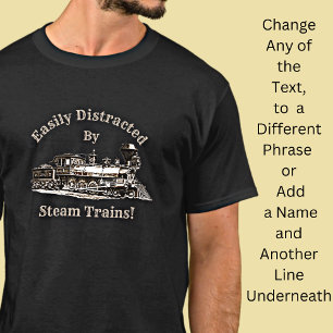 Namenstext hinzufügen - durch Dampfzüge leicht abg T-Shirt