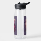 Namenstext hinzufügen, Lila Owl- und rosafarbene B Trinkflasche (Links)