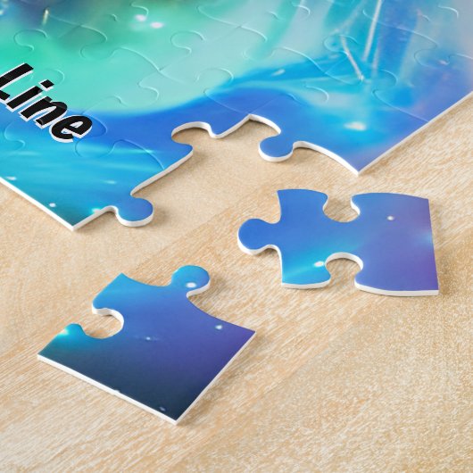 Namenstext hinzufügen Schöne lange Haarkatze im Ra Puzzle (Seite)