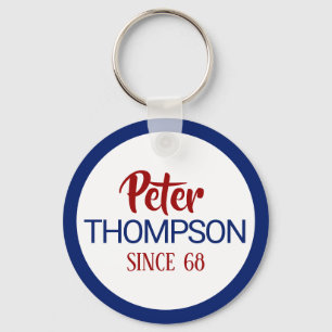 Namensüberschrift Circle Logo Schlüsselanhänger
