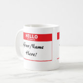 Namensumbau-Tasse Kaffeetasse (Vorderseite Links)