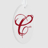 Namensverzierung mit "Live-Laugh-Liebe" Ornament (Vorderseite)