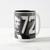 NAMENSVETTER DER TASSEN-CVN-72 USS ABRAHAM LINCOLN ZWEIFARBIGE TASSE (VorderseiteRechts)