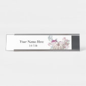 Namensvorlage für Schreibtisch Schreibtischnamensplakette (Vorderseite )